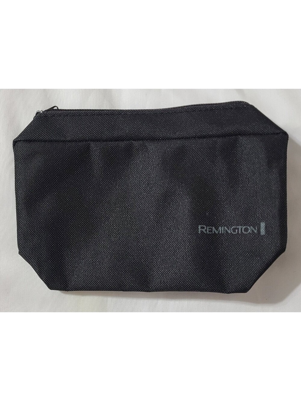 Remington Toiletry Bag Mens Sz 7x3.5x2 Black Travel Storage Pouch Canvas Zipper